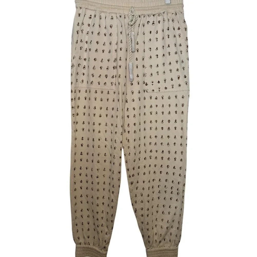 Cleobella Benny Jogger XS Organic Printed Tassel Drawstring Pants